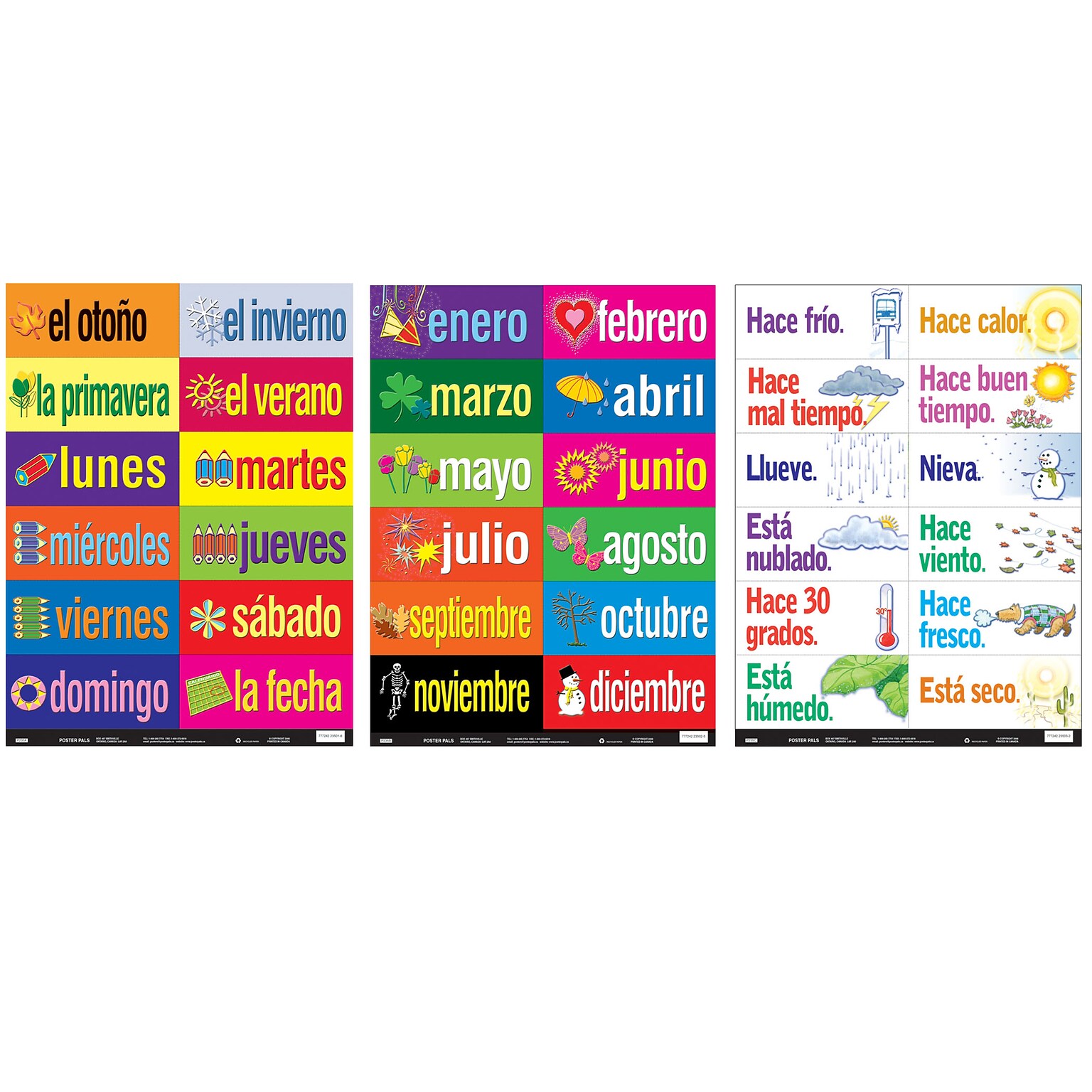 Spanish Multi-Purpose Card Set for K+, 36 Per Set (PSZP235)