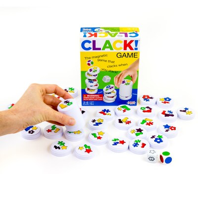 Amigo Games Clack! Magnetic Stacking Game with 36 Magnets, Ages 5+ (AMG18002)