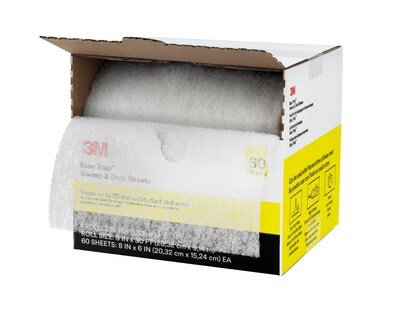 3M Easy Trap Duster Sweep & Dust Sheets, 8 x 6, 60 Sheets/Roll (59152W)