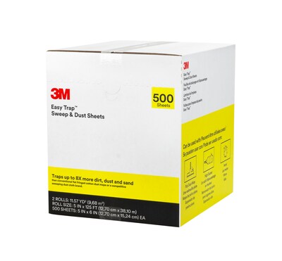 Sweep Sheets 55655W 5" x 6" 3M Easy trap Dust 1000 Sheets Lot of 4 Rolls 