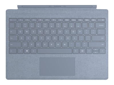 Microsoft Surface Pro Signature Type Cover Keyboard with Trackpad for Surface Pro (Mid 2017), 3, 4, 6, 7, Ice Blue (FFP-00121)