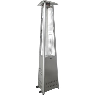 Hanover 7.5-Ft. 42,000 BTU Triangle Propane Patio Heater in Stainless Steel