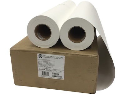 HP Wide Format Polypropylene Paper, 24 x 100, Matte Finish, 2/Carton (CH022A)