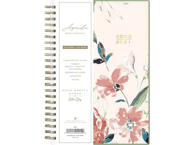 2020-2021 Blue Sky 5.88 x 8.13 Planner, Plum Pretty Sugar, Kiss Mix (120528)