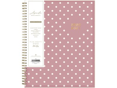 2020-2021 Blue Sky 9.25 x 11.13 Planner, Plum Pretty Sugar, Rust Dot (120541)