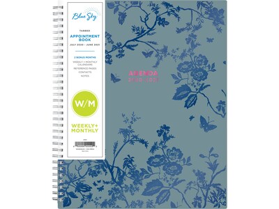 2020-2021 Blue Sky 8.5 x 11 Planner, Birdsong, Blue (118082-A21)