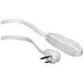 GoGreen Power 15 Extension Cord, 3-Outlet, 16 AWG, White (GG-19615)