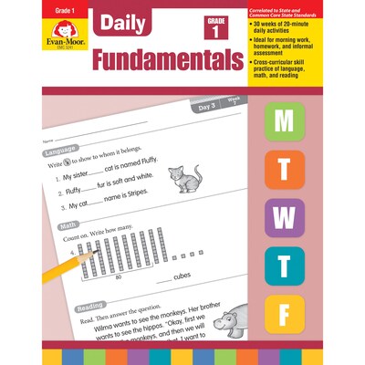 Evan-Moor Daily Fundamentals, Grade 1 - Teachers Edition (EMC3241)