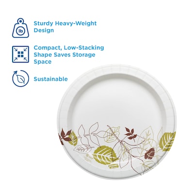 Dixie Ultra Pathways Heavy-Weight Paper Plates, 8.5”, 125/Pack (SXP9PATH)