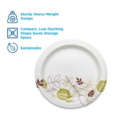 Compatible Dixie Pathway Heavyweight Paper Plates - 125 per pack