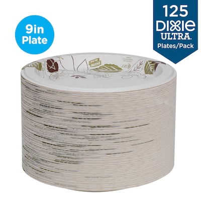 Dixie Ultra Pathways Heavy-Weight Paper Plates, 8.5”, 125/Pack (SXP9PATH)