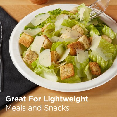 Dixie Basic Light Weight Paper Plate by GP PRO, 8.5", White, 125/Pack (DIX-DBP09W)