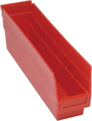 Quantum Storage Systems Giant Open Hopper Steel Shelving System with 7 Shelves and 24 QUS265 Bins, 36W, Clear (QSBU-270CL)