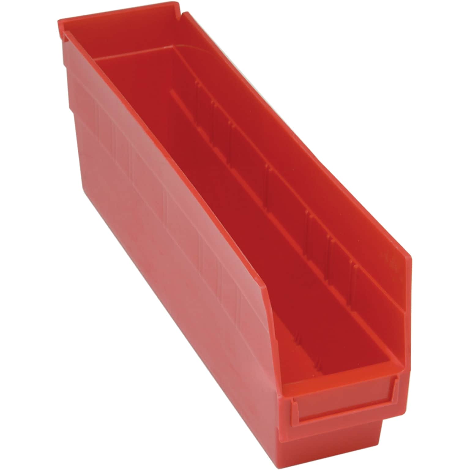 Quantum Storage Systems Giant Open Hopper Steel Shelving System with 7 Shelves and 24 QUS265 Bins, 36W, Clear (QSBU-270CL)