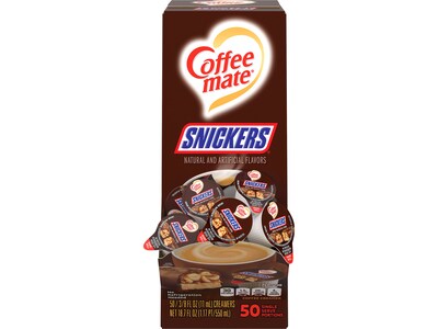 Coffee mate Snickers Liquid Creamer, 0.37 oz., 50/Box (61425)
