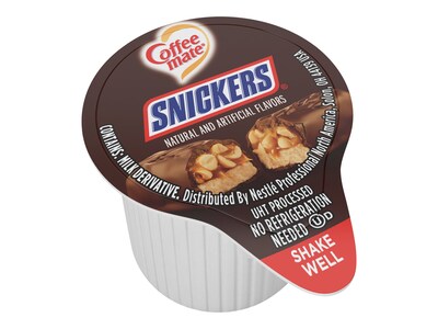 Coffee mate Snickers Liquid Creamer, 0.37 oz., 50/Box (61425)