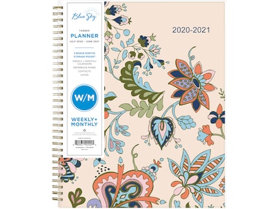 2020-2021 Blue Sky 8.5 x 11 Planner, Fab Floral (117905-A21)