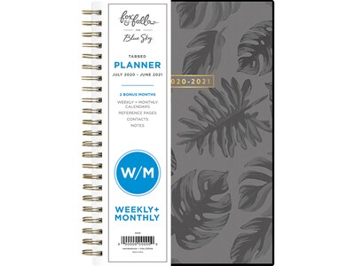 2020-2021 Blue Sky 5.88 x 8.13 Planner, Fox & Fallow, Jangala Steel (124821)