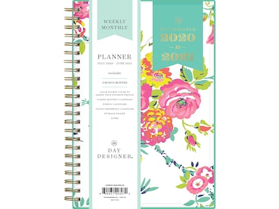 2020-2021 Blue Sky 5.88 x 8.13 Planner, Day Designer, Peyton White (107926-A21)