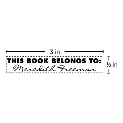 Custom Traditional Rubber Stamp RF27, 0.5 x 3