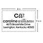Custom Traditional Rubber Stamp RF79, 1.25" x 2"