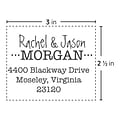 Custom Traditional Rubber Stamp RF137, 2.5 x 3