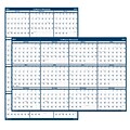 2021 House of Doolittle 24 x 37 Dry Erase Calendar, Classic Reversible, Blue (396-21)