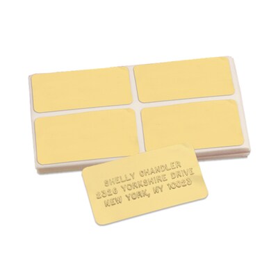 Gold Foil Seals, Rectangle, 1 x 2