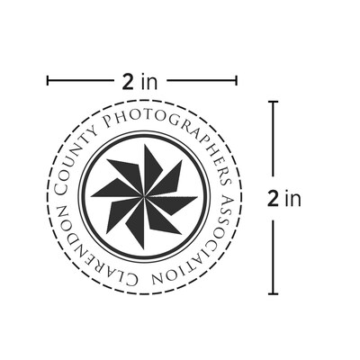 Custom Official KO Desk Embosser Seal, 2 Diameter