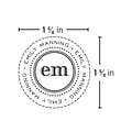 Custom Official K Pocket Embosser Seal, 1.63 Diameter