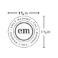 Custom Official K Pocket Embosser Seal, 1.63" Diameter
