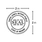 Custom Official K Pocket Embosser Notary Seal, 2" Diameter