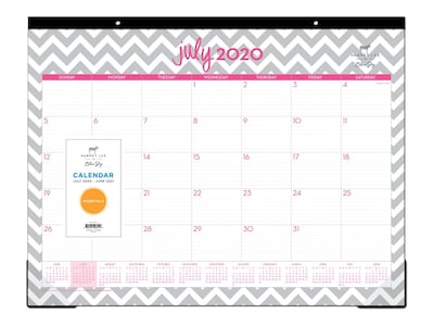 2020-2021 Dabney Lee 17 x 22 Desk Pad Calendar, Ollie, Multicolor (100295-A21)