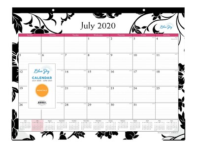 2020-2021 Blue Sky 17 x 22 Desk Pad Calendar, Barcelona, Multicolor (100087-A21)