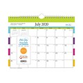 2020-2021 Blue Sky 8.74 x 11 Wall Calendar, Teacher Stripes, Multicolor (105647-A21)