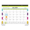 2020-2021 Blue Sky 17 x 22 Desk Pad Calendar, Teacher Stripes, Multicolor (105643-A21)