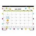 2020-2021 Blue Sky 17 x 22 Desk Pad Calendar, Teacher Dots, Multicolor (105496-A21)
