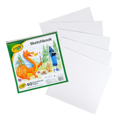 Crayola 9 x 9 Sketch Book, 40 Sheets/Book (99-3404)