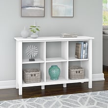 Bush Furniture Broadview 6 Cube Storage Bookcase, Pure White (BDB145WH-03)