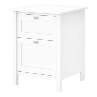 Bush Furniture Broadview 2-Drawer Mobile Vertical File Cabinet, Letter/Legal Size, Pure White (BDF12