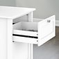 Bush Furniture Broadview 2-Drawer Mobile Vertical File Cabinet, Letter/Legal Size, Pure White (BDF124WH-03)