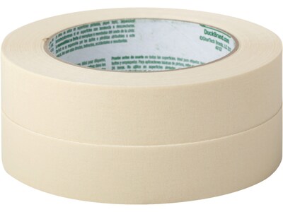 Duck General Purpose Heavy Duty Masking Tape, 0.94 x 60 yds., Beige, 2 Rolls/Pack (PG-2-2)