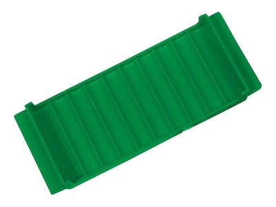 CONTROLTEK Dimes Coin Tray, 10 Compartments, Green (560562)