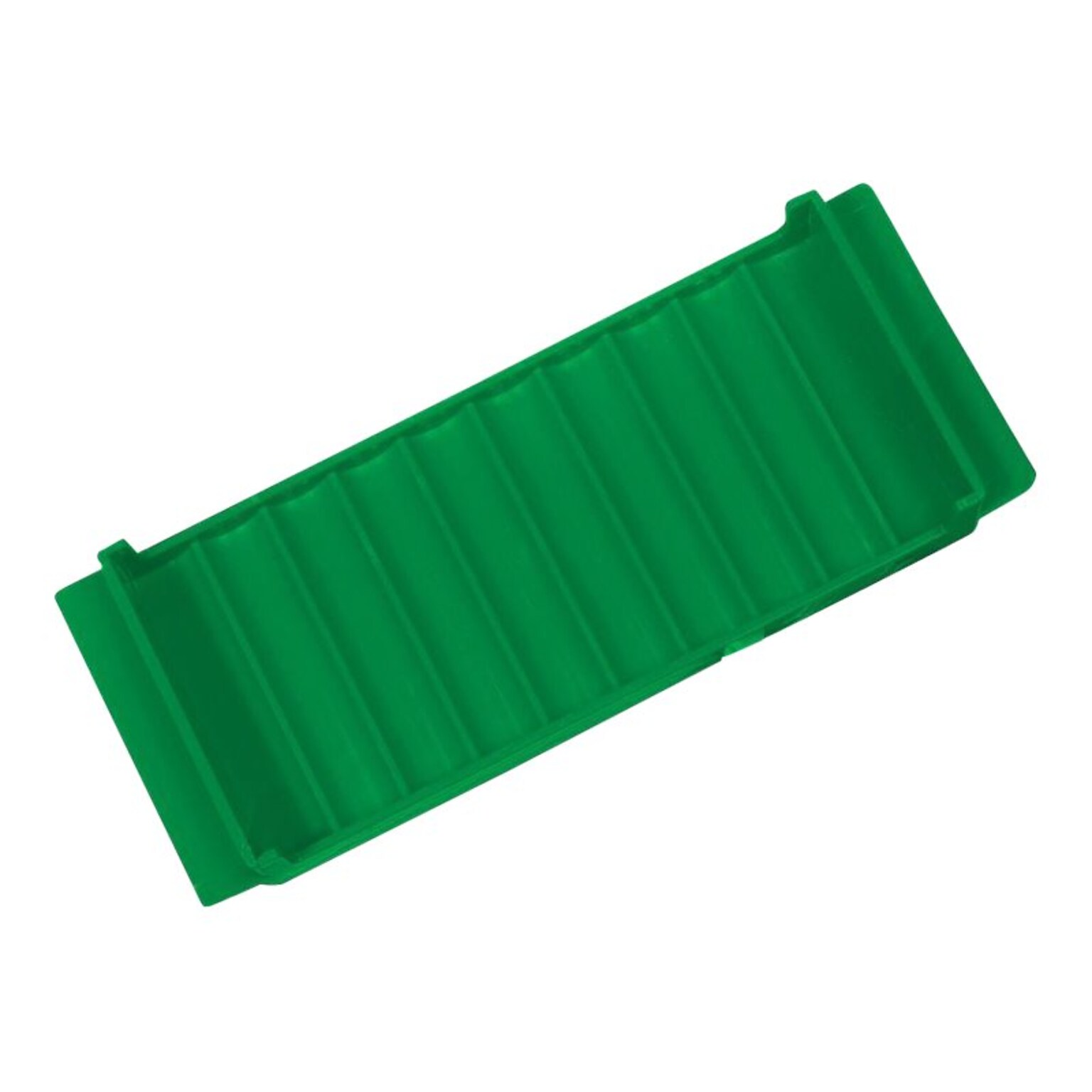 CONTROLTEK Dimes Coin Tray, 10 Compartments, Green (560562)