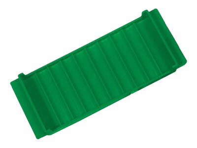 CONTROLTEK Dimes Coin Tray, 10 Compartments, Green (560562)