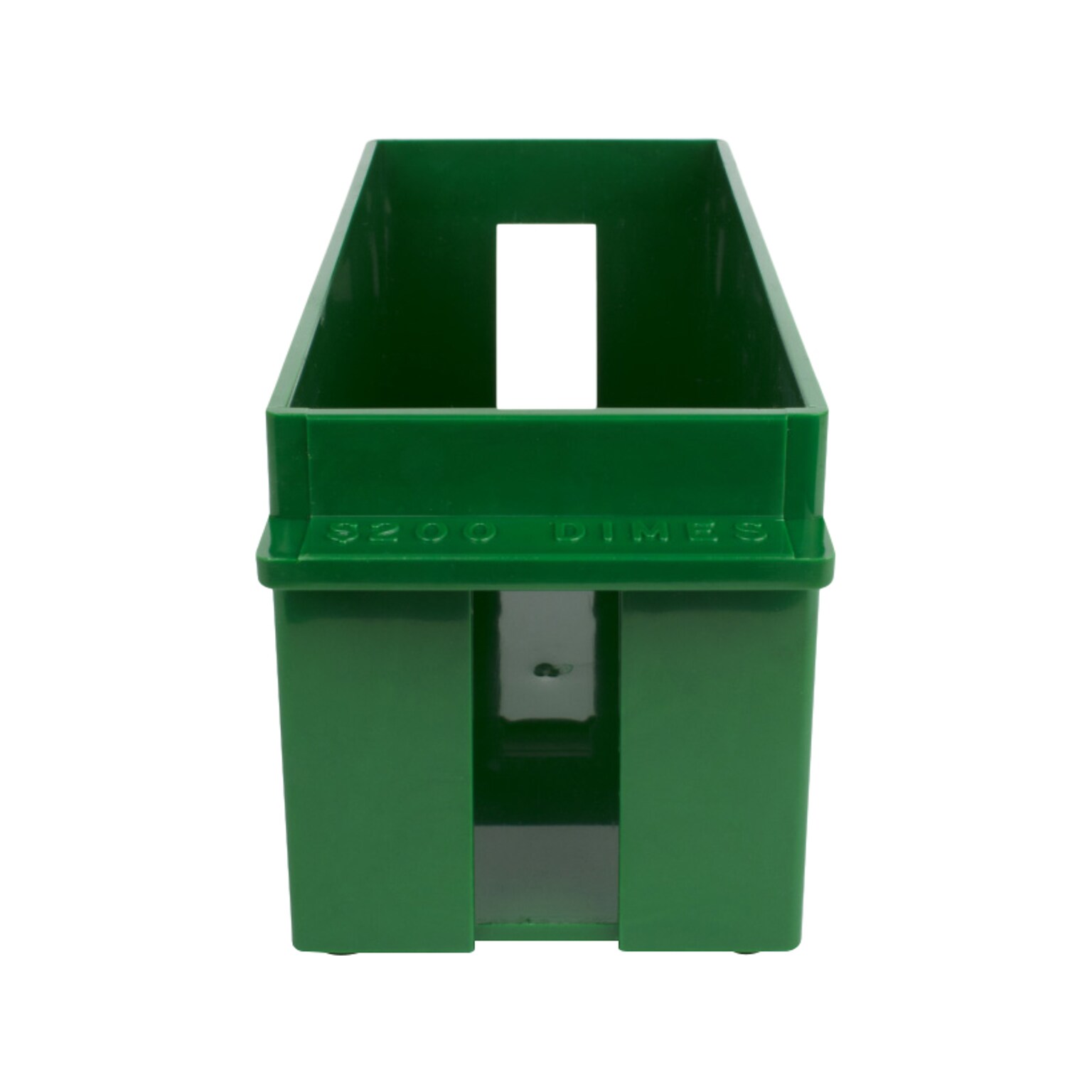 CONTROLTEK Dimes Coin Tray, 1 Compartment, Green (560166)