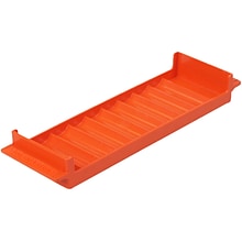 CONTROLTEK Quarters Coin Tray, 10 Compartments, Orange (560563)