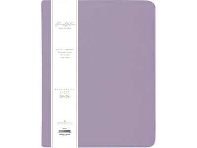 Blue Sky Plum Pretty Sugar Faux Leather Padfolio, Soft Purple (120538)