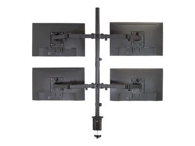 Mount-lt! Adjustable Quad Monitor Mount, Up to 32", Black (MI-2754)