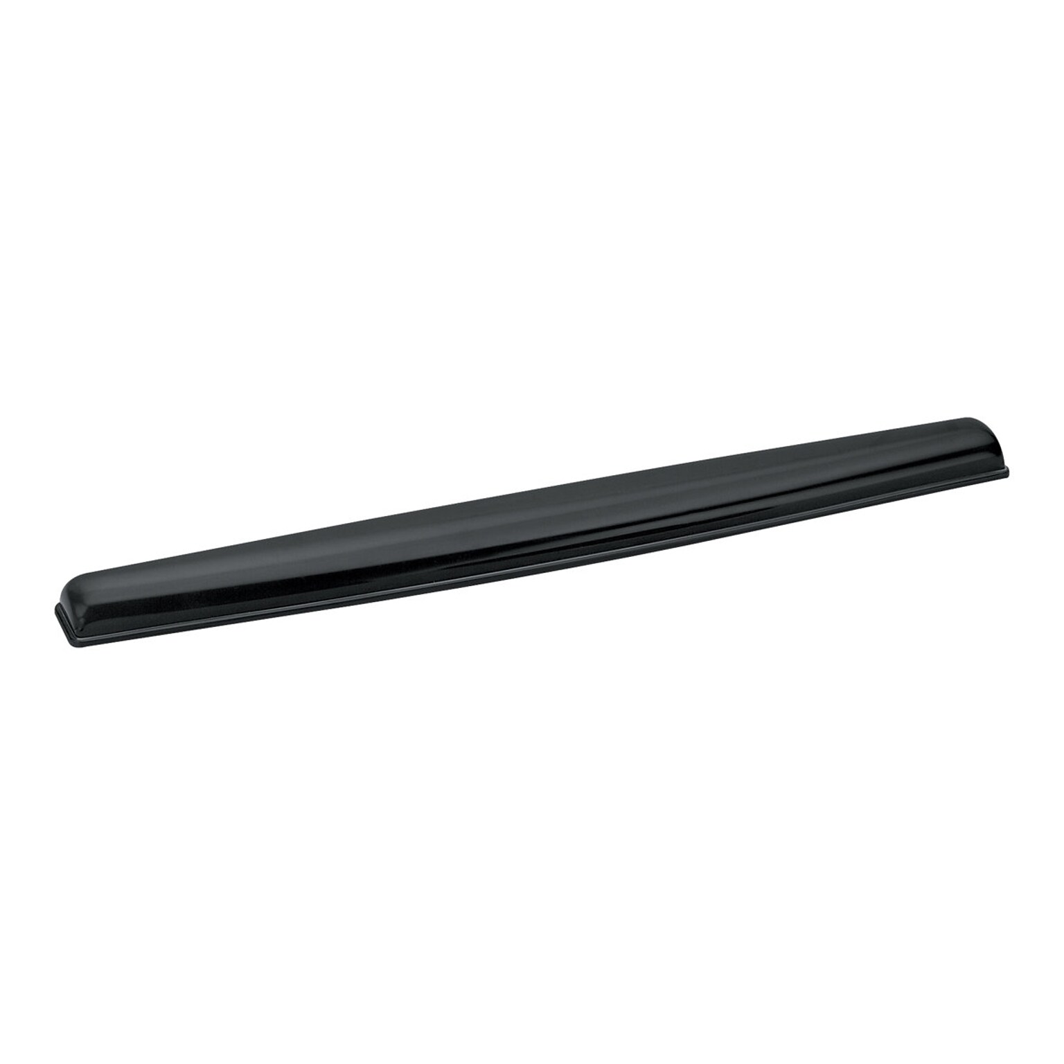 Fellowes Crystal Gel Wrist Rest, Non-Skid Backing, Black (9112201)